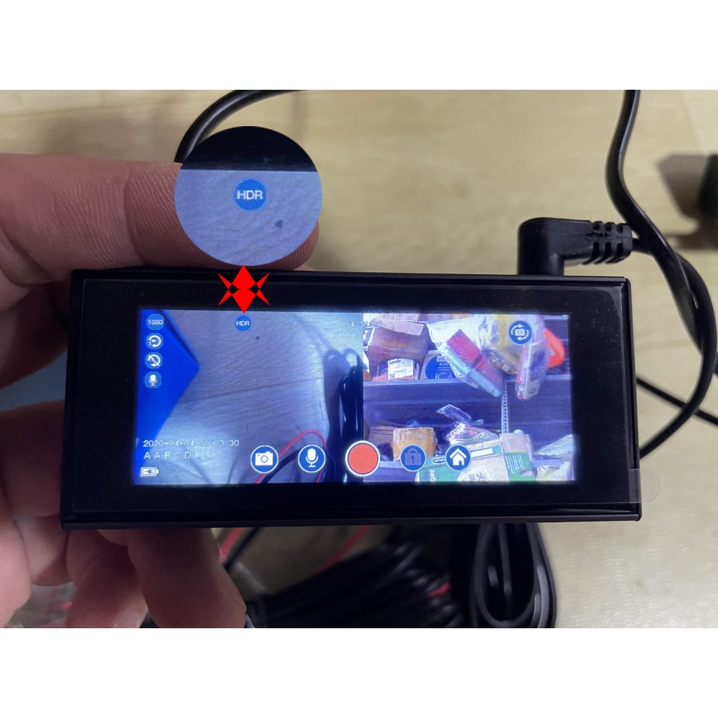 Camera hành trình ô tô, Chế độ ghi hình HDR, màn hình cảm ứng, model K12