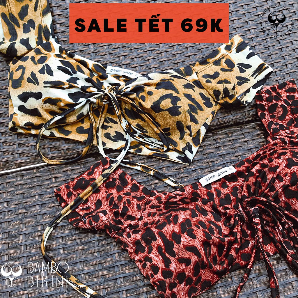 BIKINI 2 MẢNH TAM GIÁC CÚP NGỰC DA BEO THỜI TRANG | BigBuy360 - bigbuy360.vn