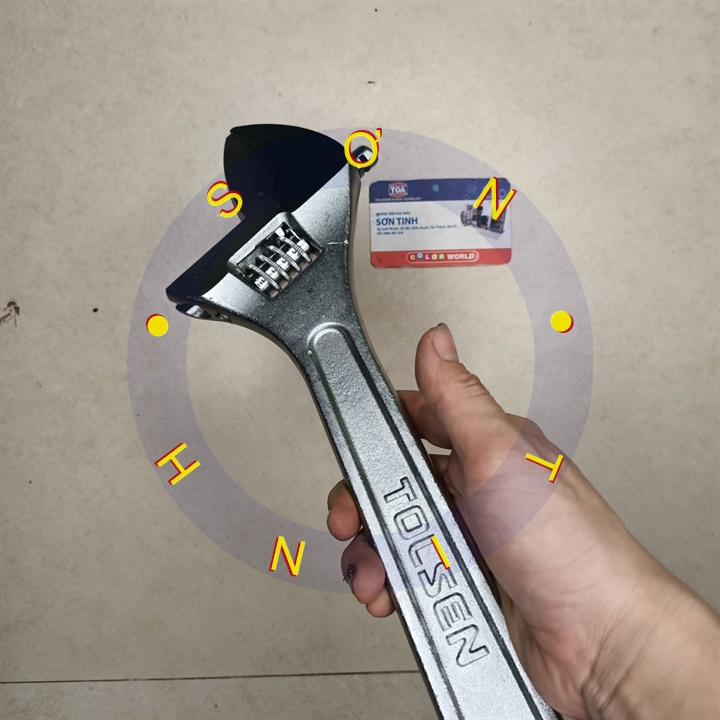 MỎ LẾT CÁN TRƠN 450mm,18'' TOLSEN 15006