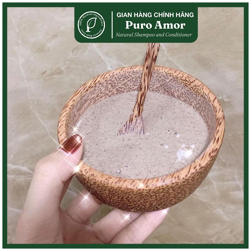 Bột đậu đỏ PURO AMOR nguyên chất sạch mịn 100% Organic 100gr - Trắng da, dưỡng ẩm, mờ thâm sạm, tẩy TBC