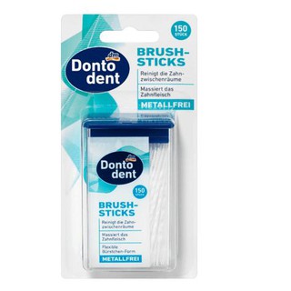 TĂM NHỰA DONTODENT Brush Sticks, hộp 150 chiếc.