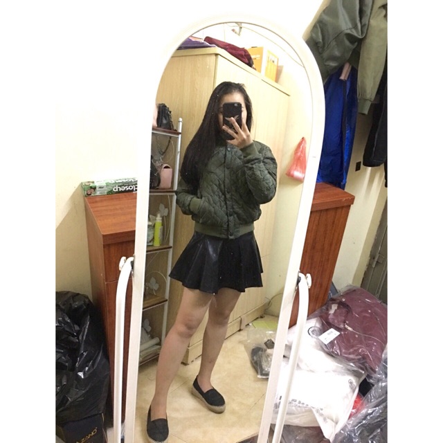 Áo phao quả trám thêu vai ( ảnh thật shop chụp)