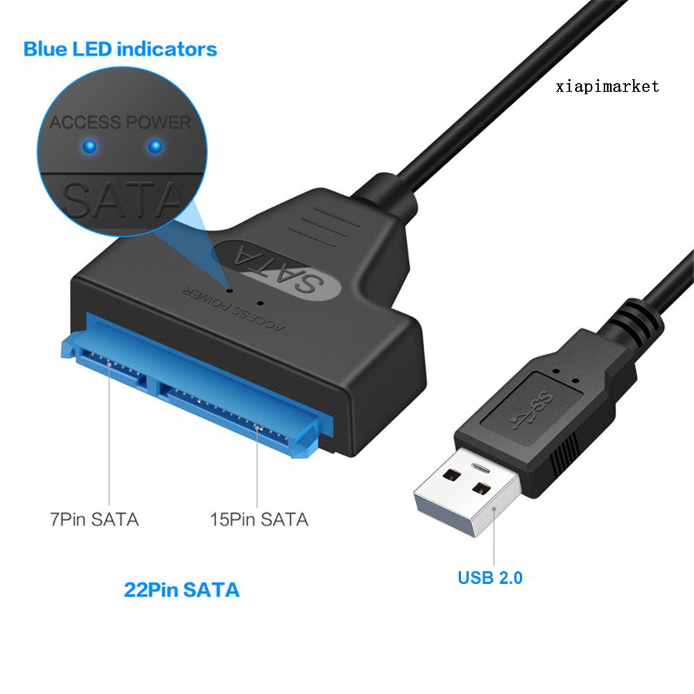 Cáp Sạc Nhanh 20cm Type-C / Usb 2.0 Sang Sata Cho 2.5 Inch Hdd / Ssd