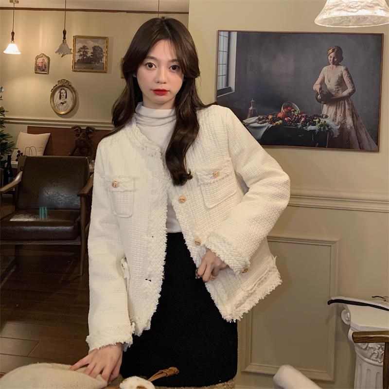 Áo Khoác Len Dày Dáng Ngắn Thời Trang Mùa Hè Cho Nữ