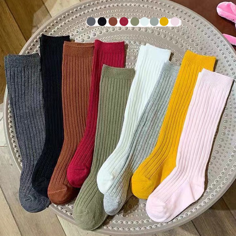 Tất Cao Cổ Cho Bé Trai, Bé Gái, Vớ Trẻ Em Phong Cách Hàn Quốc nhiều màu - hàng quảng châu cao cấp