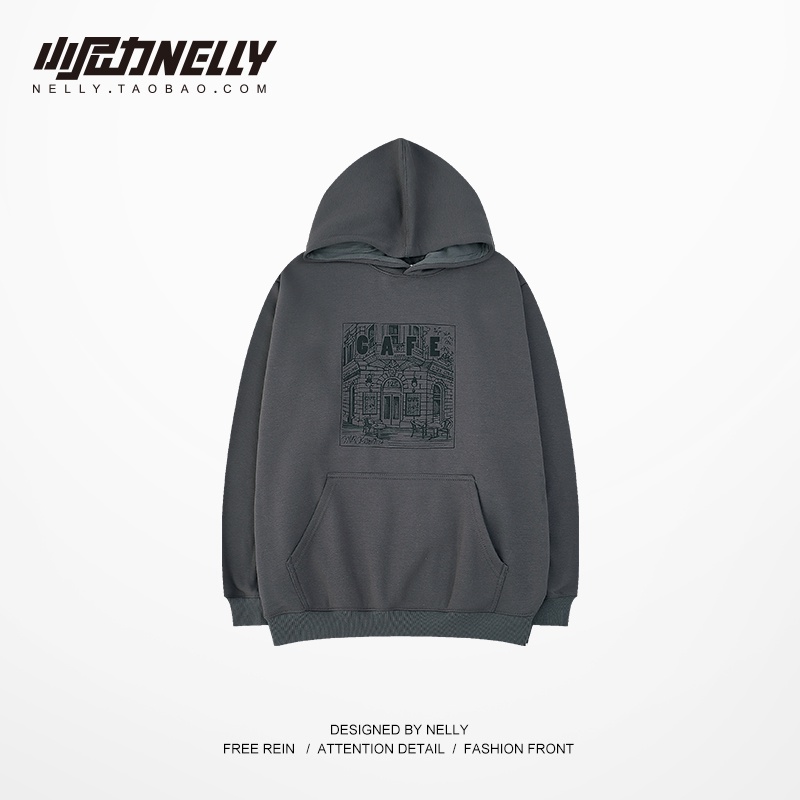 Áo Hoodie Nỉ bông nelly form Rộng Thời Trang cho nam nữ, cặp đôi 2160