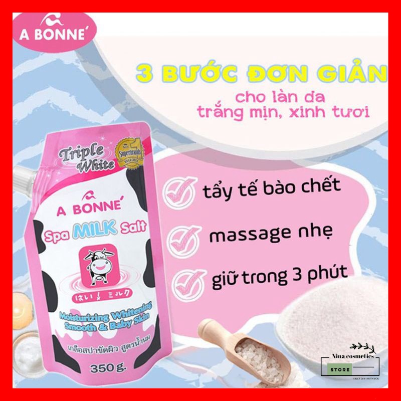 Muối Bò Abonne Thái Lan Trộn Với Cam Làm Trắng Da 350g