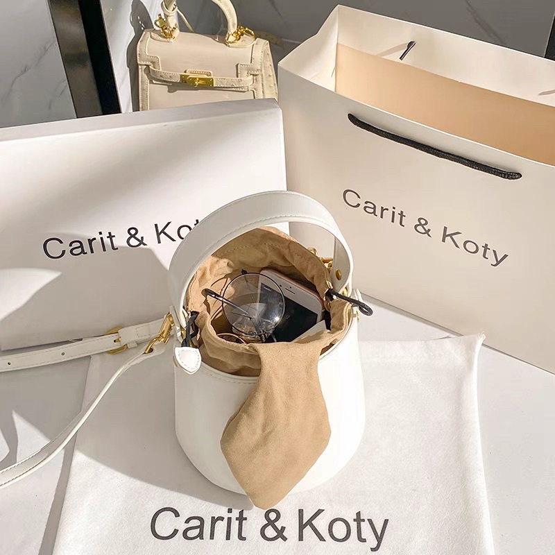 Túi Xách Nữ  &lt;3 Freeship &lt;3 Túi Hộp Carrit Koty Kèm Charm Cực Xinh Túi Hộp Nữ Sang Chảnh hàng Chính Hãng Nội Địa Trung