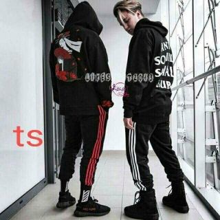 Quần nỉ 3 sọc nam nữ bao hot