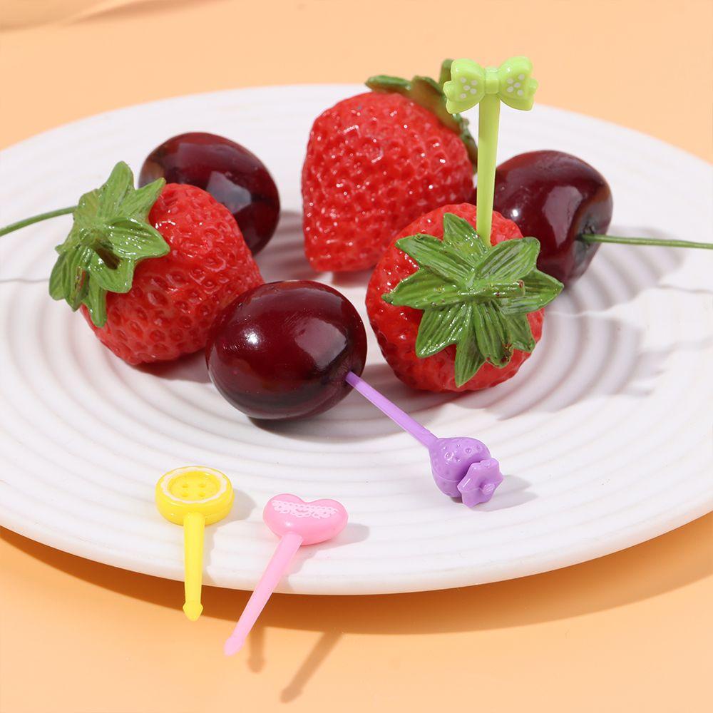 1 Tăm Ghim Trái Cây / Salad Mini Hình Trái Tim