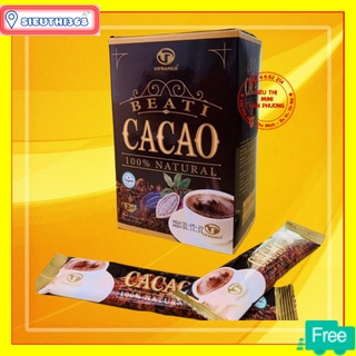 Bột cacao nguyên chất uống liền 2in1 beati vifranco hộp 18 gói