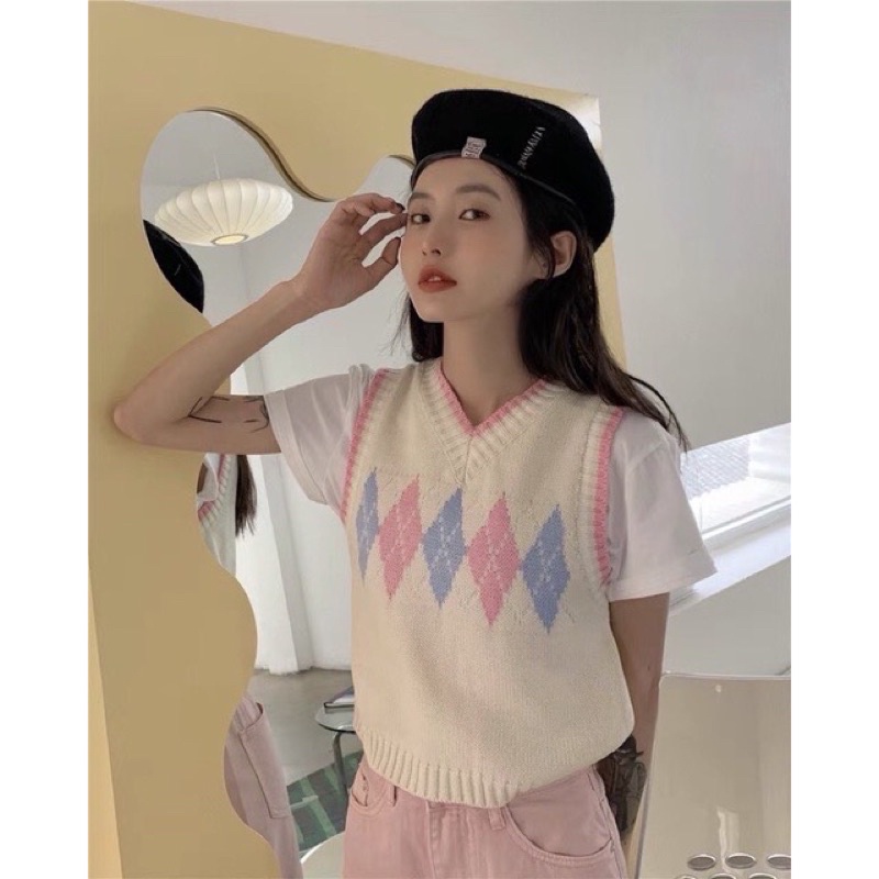 Áo GILE Nư  phong cách retro hiện đại với gam màu pastel tươi sáng