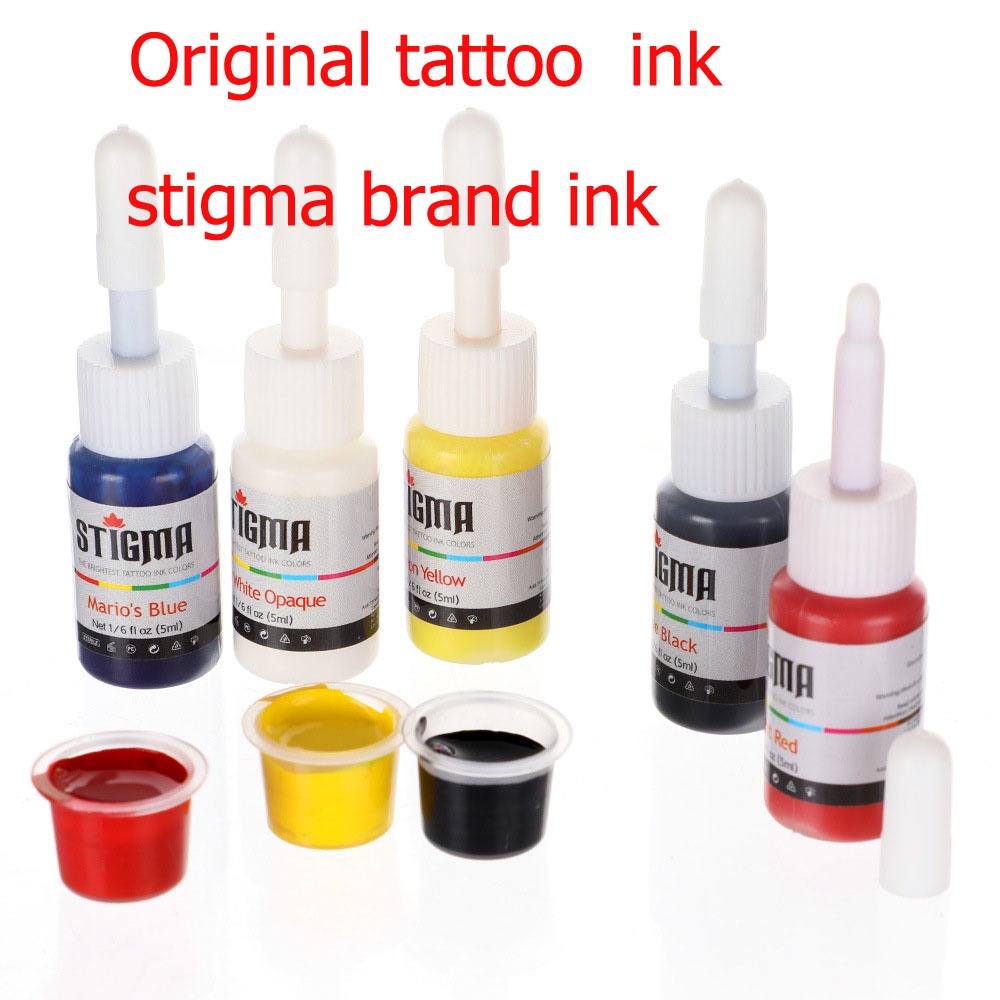Bộ mực vẽ xăm Stigma 5 / 7 / 10 màu chuyên dụng
