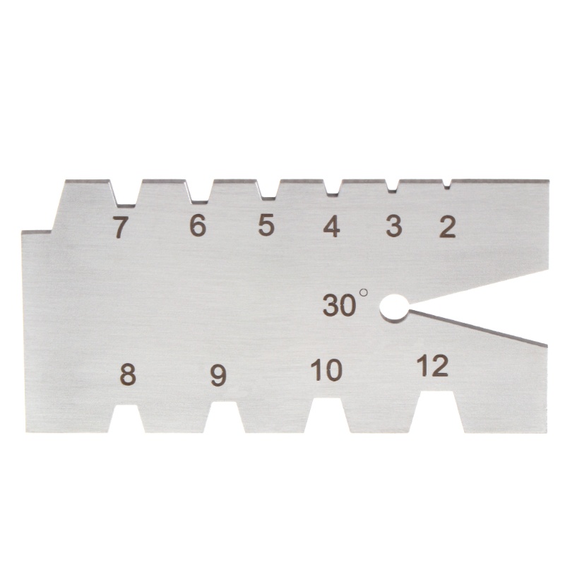Pcf * Thước Đo Ren Vít 30° Thước Đo Lường Bằng Thép Không Gỉ