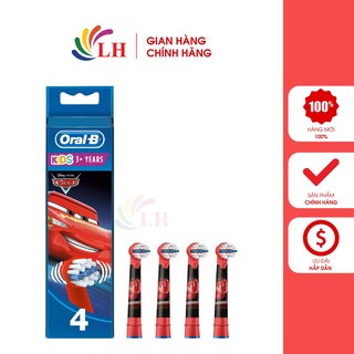 Đầu bàn chải thay thế bàn chải điện trẻ em Oral-B Disney Cars - Mềm mại dịu êm cho răng bé