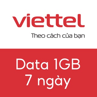 Mua gói data viettel 1gb, 7 ngày