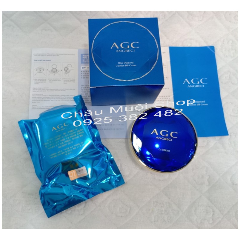 Xả Kho Phấn Nước AGC Blue Diamond Cushion BB Cream + 1 Lõi Thay Thế - Date20/04/ 2022 | BigBuy360 - bigbuy360.vn