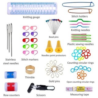 Bộ 100 dụng cụ đan móc len hoàn chỉnh