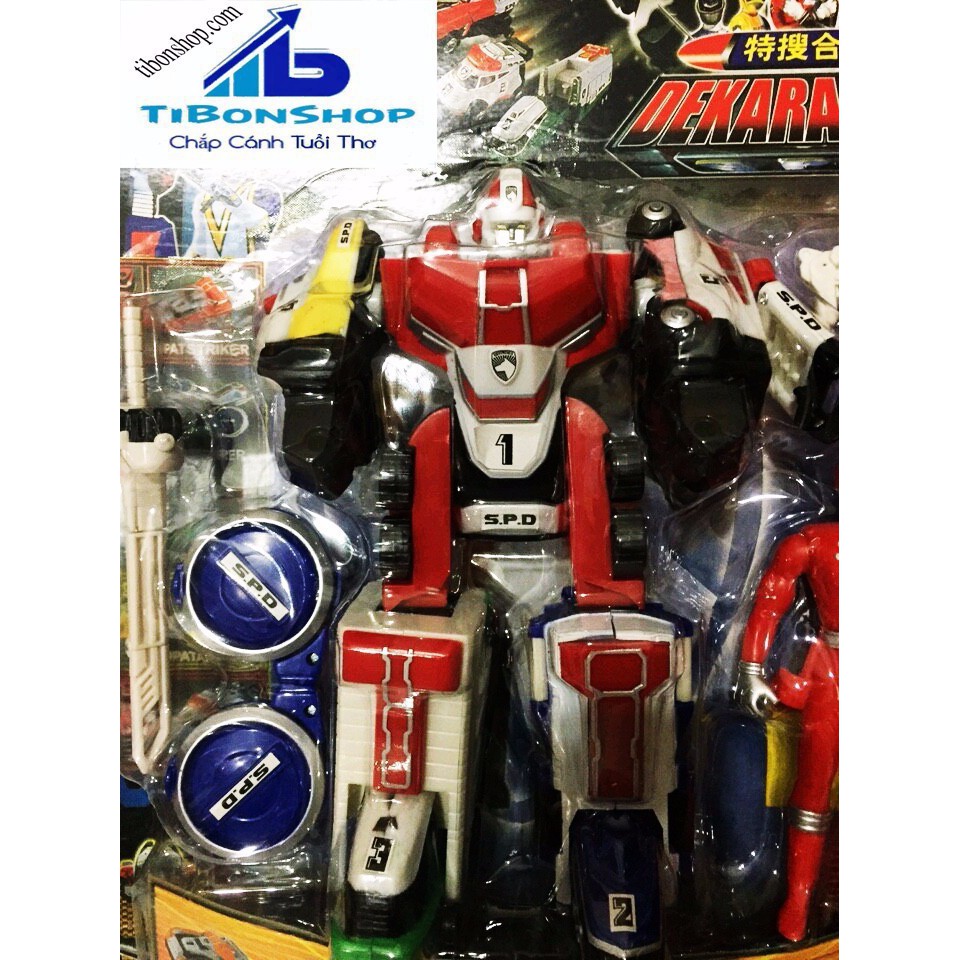 Bộ lắp ráp xếp hình Vỉ robot siêu nhân Deka siêu nhân FPD
