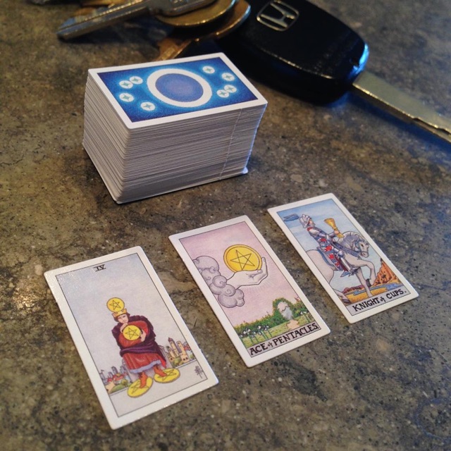 Bài Tiny Universal Waite Tarot Key Chain