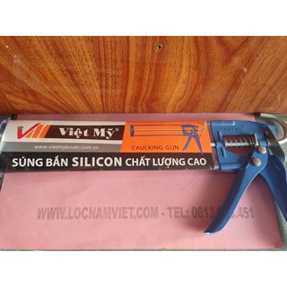 Súng bắn silicone màu xanh
