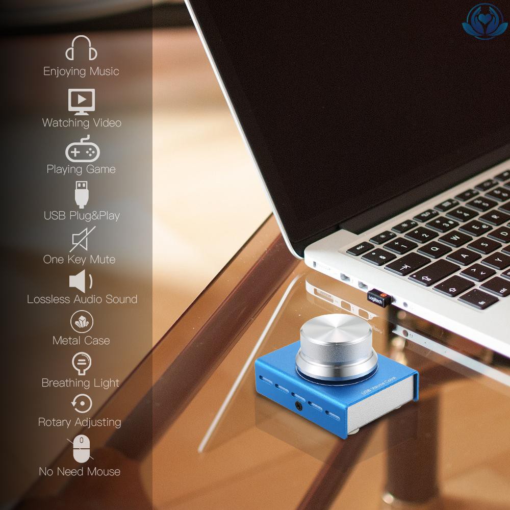 (Hàng Mới Về) Bộ Điều Chỉnh Âm Lượng Âm Lượng Usb Với Chức Năng Điều Chỉnh Âm Lượng