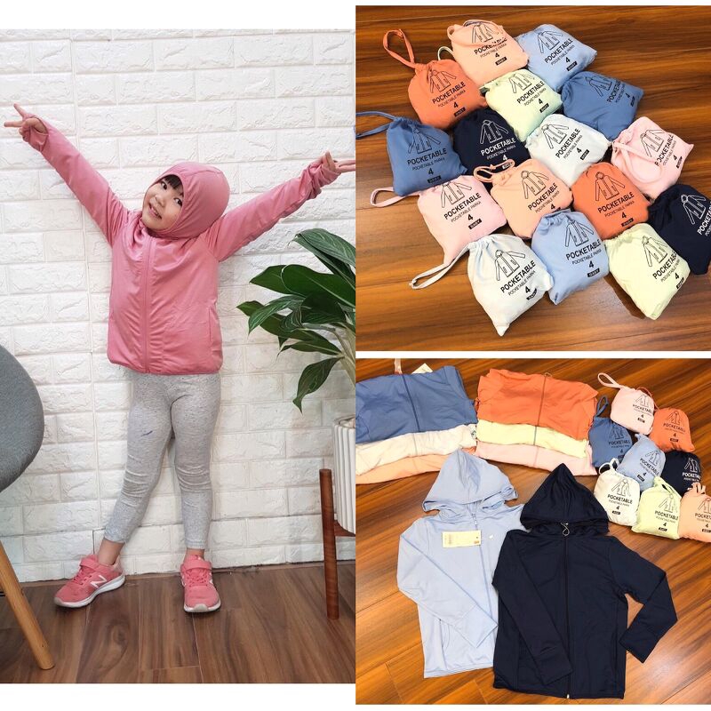 Áo chống nắng kid Pocketable