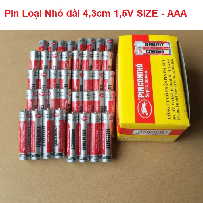 Vỉ 4 Viên Pin Con Thỏ - Pin Tiểu Loại To AA Và Loại Nhỏ AAA Dùng Cho Đồ Chơi Trẻ Em - Thiết Bị Điện Tử Game