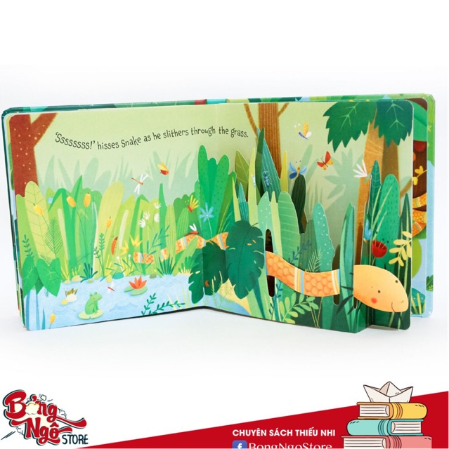 Sách Pop Up Jungle Usborne khu rừng 3D cho bé