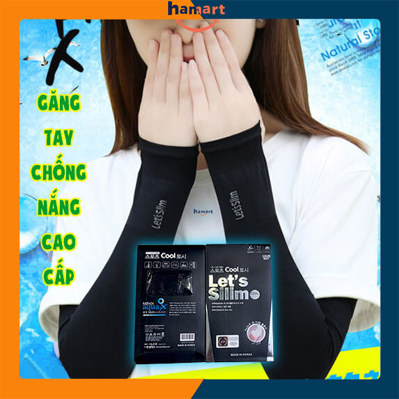 Bao Tay Chống Nắng Let's Slim Găng Tay Chống Nắng Nóng Mùa Hè Thoáng Khí Chống UV LOẠI 1