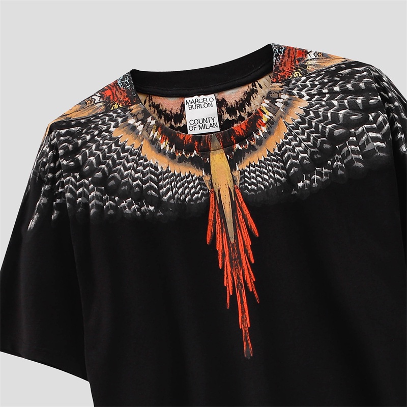 Bán Chạy Nhất Áo Thun Cotton Tay Ngắn In Hình Đôi Cánh Đại Bàng Phương Đông Plus Size Unisex