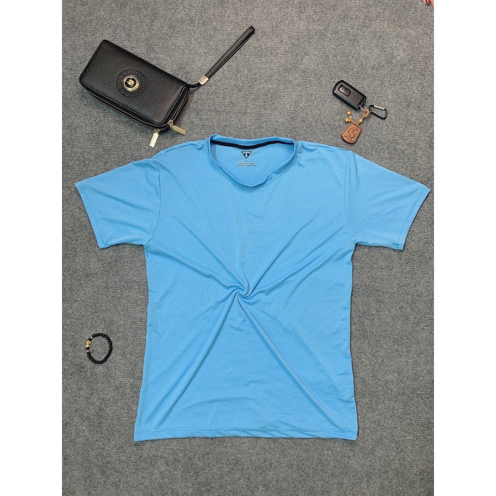 Áo cộc tay cho nam chất liệu thun lạnh mềm mịn 4 chiều thoáng mát 3 Màu Xanh Ngẫu Nhiên - TM06 | BigBuy360 - bigbuy360.vn