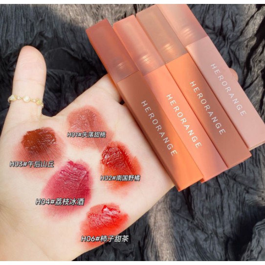 Son môi dạng lỏng kết cấu lì mềm mịn như nhung chống thấm nước và lâu trôi/Son kem lì Herorange lâu trôi mềm mịn như nhung hàng nội địa Trung | BigBuy360 - bigbuy360.vn