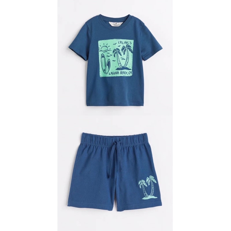 Set đồ cho bé trai H&M Cotton set chính hãng 100%