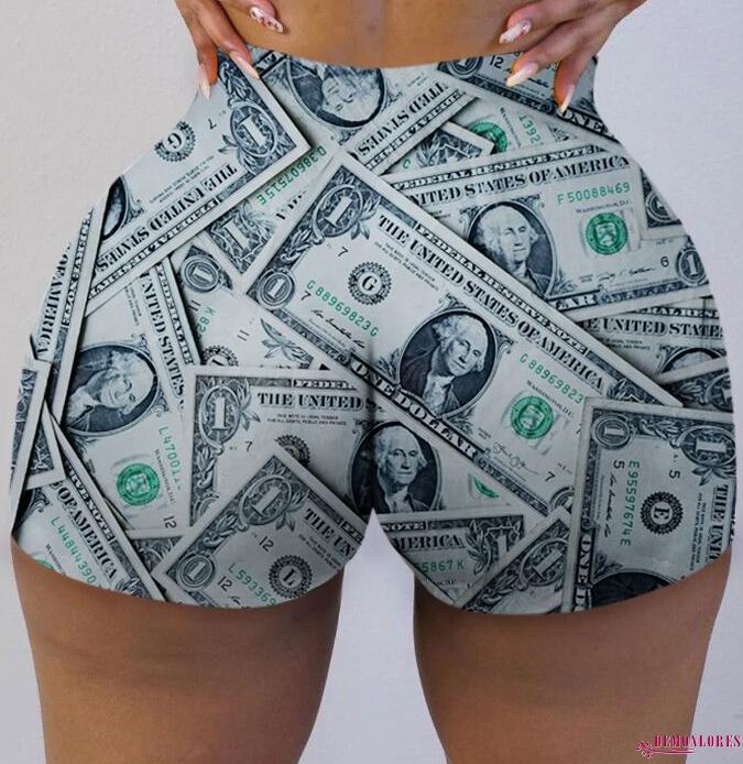 Quần short thể thao lưng cao co dãn thời trang dành cho nữ