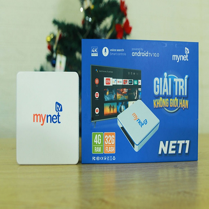 Androi tv box MyTV Net 4H - RAM 4 GB ROM 32 GB Xem Miễn Phí 100 Kênh