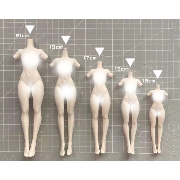 Khuôn silicone tạo hình nữ 13-21cm  trong dẻo chống dính dùng làm bánh, fondant, clay chibi, figure