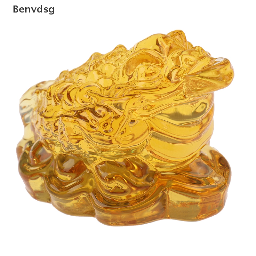 Chú Ếch May Mắn Pha Lê Vàng Phong Thủy Trung Hoa Dùng Trang Trí Nhà Cửa