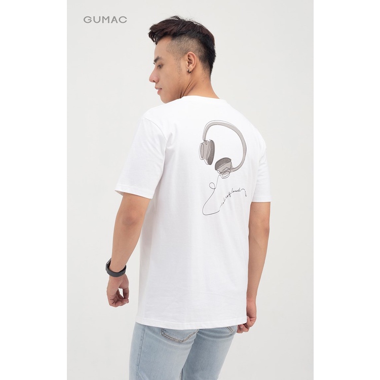 Áo thun nam in họa tiết GUMAC form basic, phong cách hiện đại lịch lãm ATNB834 | BigBuy360 - bigbuy360.vn