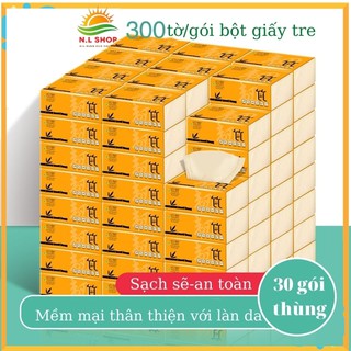 Thùng 30 gói Giấy ăn Gấu Trúc hiệu Lampure Siêu Dai, Siêu mềm, Siêu thấm