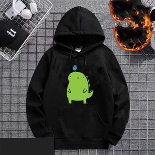 🍁 Áo hoodie thời trang unisex hình khủng long xanh ngộ nghĩnh Chất đẹp nỉ bông loại 1 giá rẻ cho nam nữ