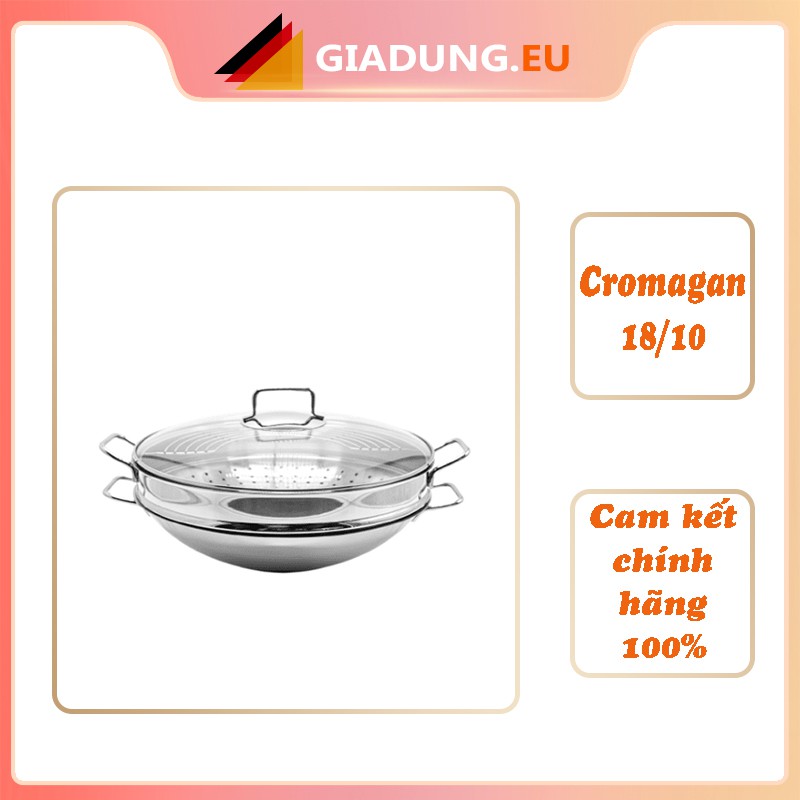 [Mã GIAD52011 hoàn tối đa 1 triệu xu] CHẢO XÀO – HẤP WMF WOK MACAO 36CM