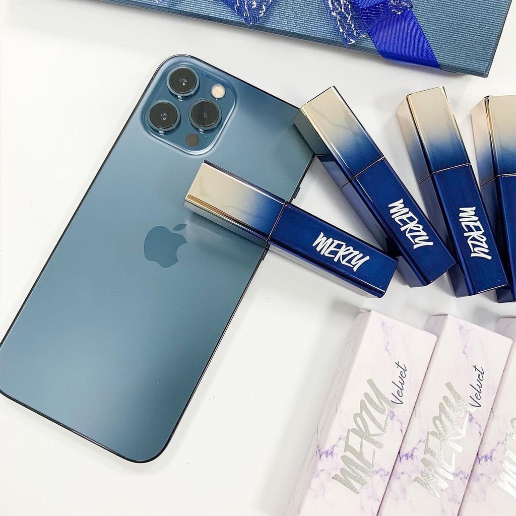 [Limited Edition] Son Kem Lì Merzy Blue Velvet Tint - Classy Marvelous You | Thế Giới Skin Care