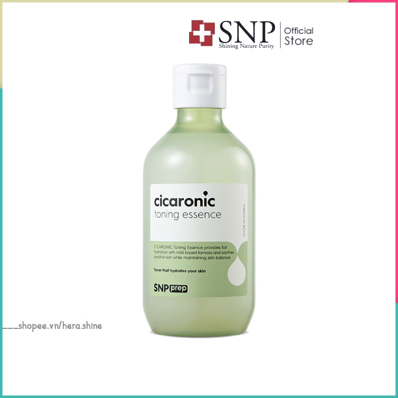 Toner Làm Dịu Da SNP Prep Cicaronic Toning Essence Chứa Tinh Chất Rau Má  220ml | Shopee Việt Nam