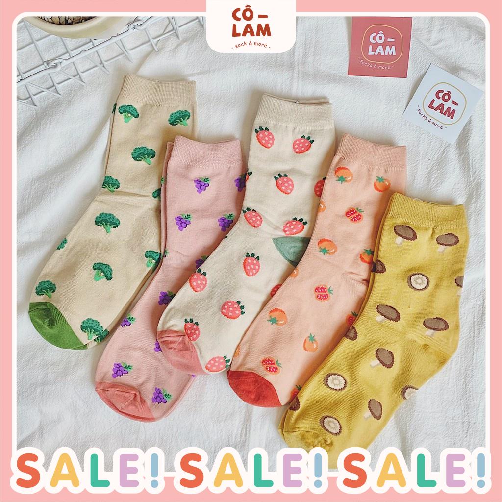 [Tiệm vớ cô Lam] Tất vớ nam nữ trái cây rau củ dễ thương nhất nhà