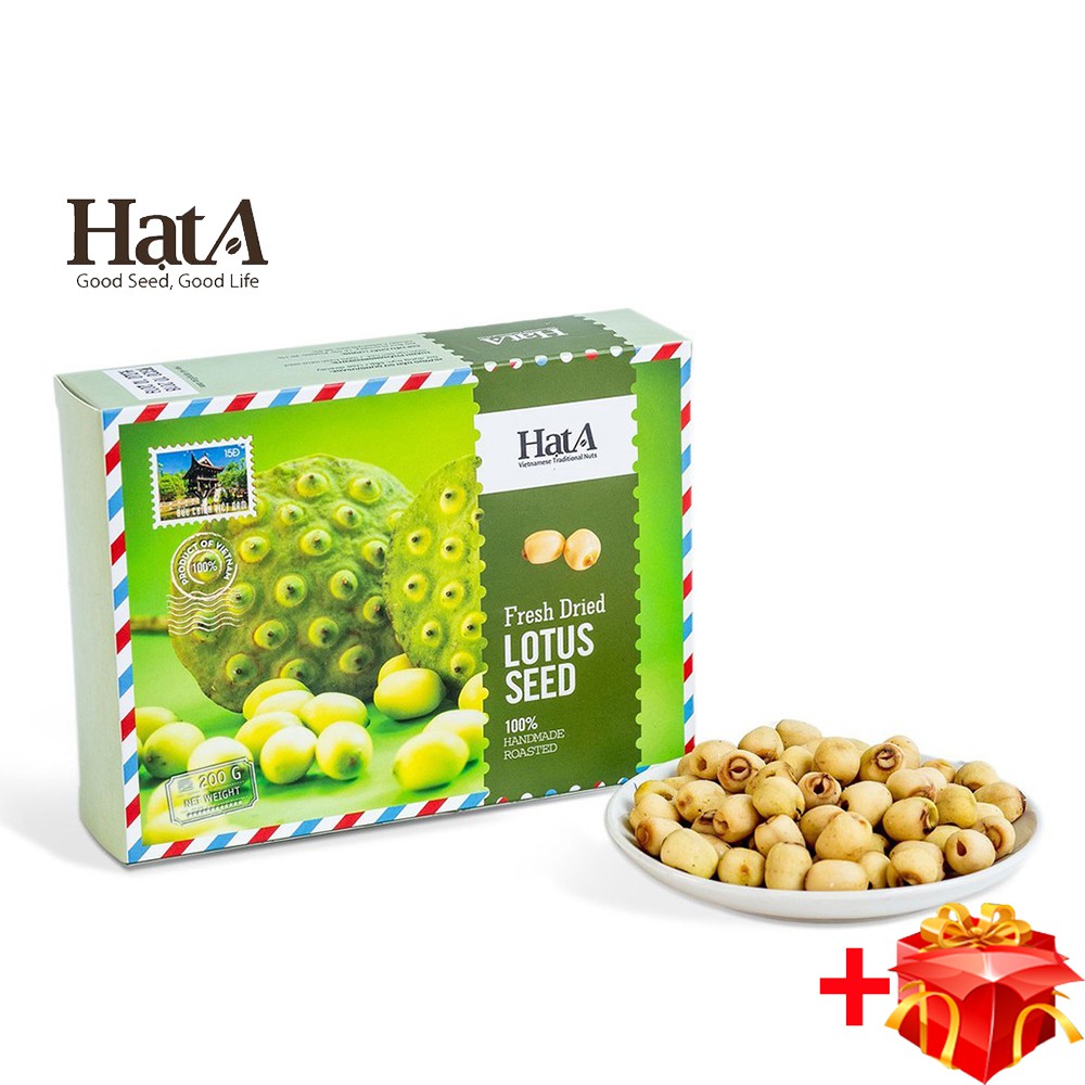 Hạt sen sấy khô Hạt A Cafe nguyên chất tốt cho sức khỏe 200gr