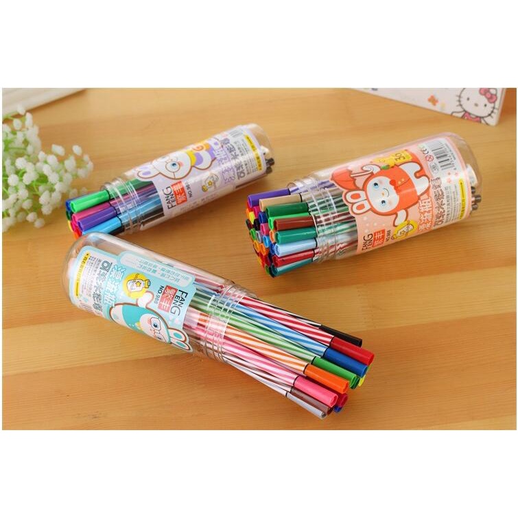 Bộ bút màu nước 12 màu hộp hình thỏ dễ thương cho bé