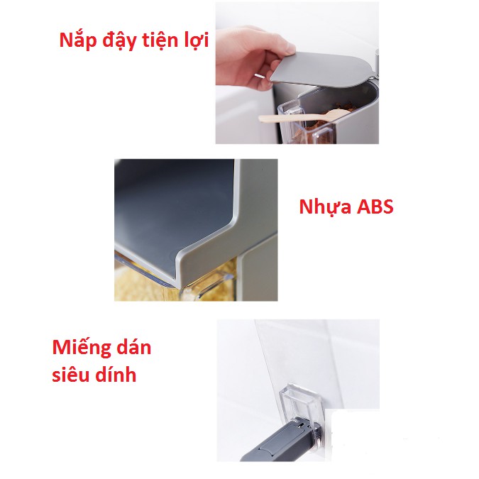 Kệ đựng gia vị nhựa 3 tầng, 4 tầng xoay 360 độ tiện lợi, tiết kiệm diện tích, an toàn [Hàng Mới Về]