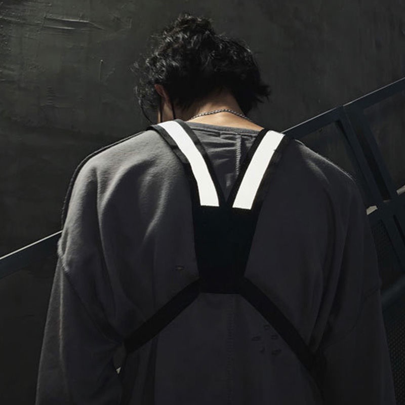 Túi đeo chéo đa năng màu phản quang cho nam