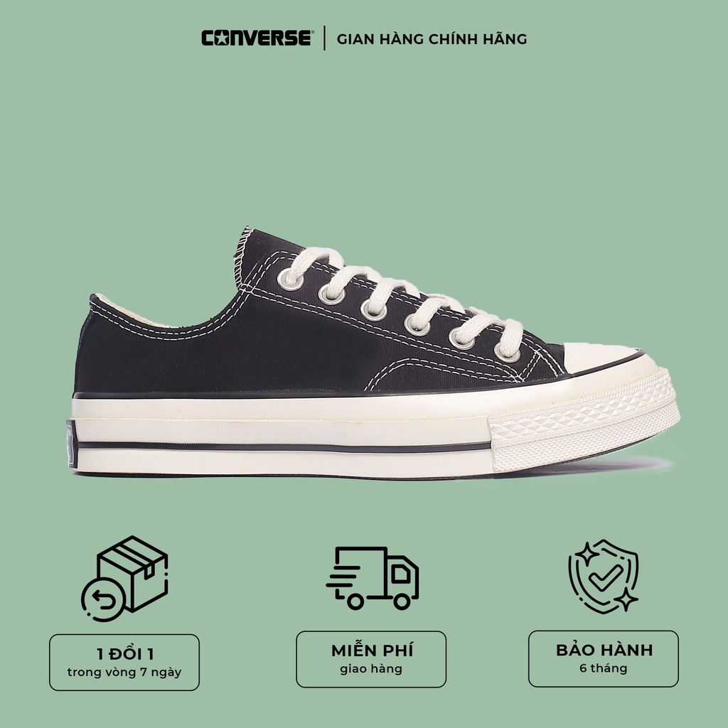 Giày sneaker Converse 1970s low black white 🔥 Bảo hành 1 tháng mọi vấn đề🔥[FREESHIP]